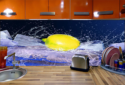 Fototapeta na kuchynskú linku - Ice Lemon 383